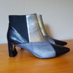 United Nude Metallic Pointed Toe Ankle Booties 39